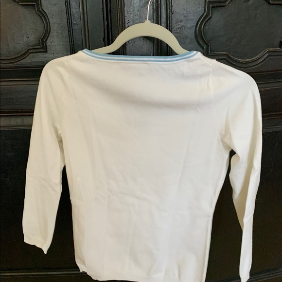 Theory white long sleeve with light blue lining - Picture 2 of 2